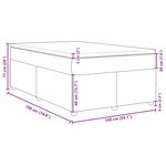 vidaXL Sommier à lattes de lit avec matelas Gris clair 140x190cm Tissu