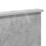 vidaXL Tête de lit Gris béton 180 cm Bois d'ingénierie