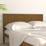 vidaXL Tête de lit Marron miel 205 5x4x100 cm Bois massif de pin