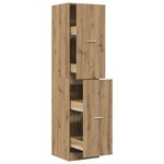 vidaXL Armoire d'apothicaire chêne artisanal bois d'ingénierie