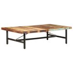 vidaXL Table basse 142x90x42 cm Bois de récupération massif
