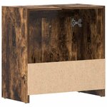 vidaXL Armoire de bain Chêne fumé 60x33x61 cm Bois d'ingénierie