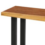 Vidaxl table console bois d'arbre à pluie massif 110x35x75 cm