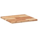 vidaXL Dessus de table carré 40x40x2 cm bois massif d'acacia