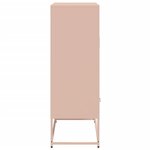 vidaXL Buffet haut rose 68x39x111 5 cm acier