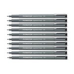 Stylo feutre à pigment Tracé1 0 mm Noir x 10 STAEDTLER