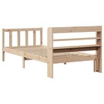 vidaXL Cadre de lit sans matelas 75x190 cm bois de pin massif