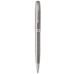 PARKER Sonnet Stylo bille  acier inoxydable  Recharge noire pointe moyenne  Coffret cadeau