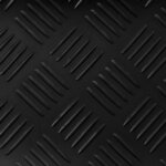 vidaXL Tapis de sol Noir 1 5 x 2 m Caoutchouc