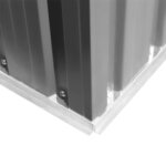 vidaXL Abri de jardin 257x298x178 cm Métal Gris
