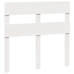 vidaXL Cadre de lit sans matelas blanc 100x200 cm bois de pin massif