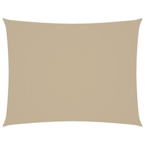 vidaXL Voile de parasol tissu oxford rectangulaire 2 5x3 5 m beige