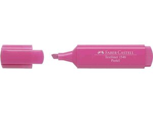 Surligneur TEXTLINER 1546 PASTEL Pointe Biseautée 1 - 5 mm Rose FABER-CASTELL