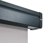 vidaXL Auvent latéral de balcon gris foncé 165x250 cm