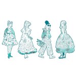 Djeco DJ09545 - Les Demoiselles Coloriage mode Rebekka & ses amies