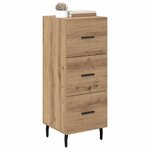 vidaXL Buffet chêne artisanal 34 x 34 5 x 90 cm Bois d'ingénierie