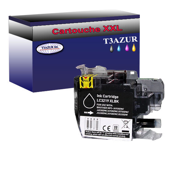 Cartouche compatible Brother MFCJ5330DW, MFCJ5335DW, MFCJ5730DW, LC-3219XL  - Noire – T3AZUR