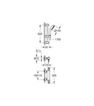 Grohe ensemble de douche grohtherm 800 - mitigeur thermostatique - chromé