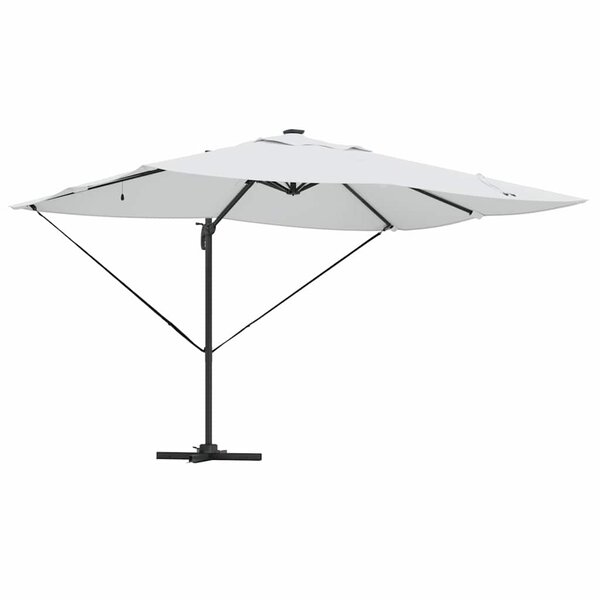 vidaXL Parasol 352 x 251 x 265 cm Polyester et Aluminium Sable