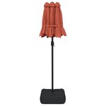 vidaXL Parasol à double tête terre cuite 316x240 cm