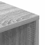 vidaXL Bibliothèque sonoma gris 34x31x112 cm bois d'ingénierie