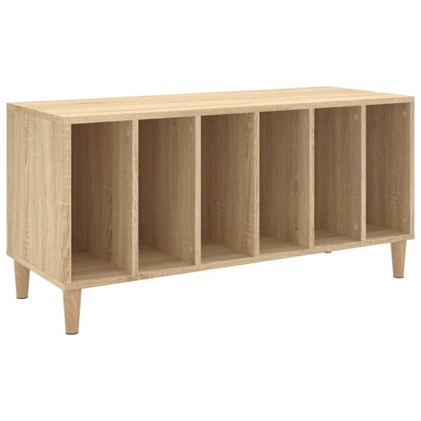 vidaXL Armoire à disques chêne sonoma 100x38x48 cm bois d'ingénierie