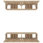 vidaXL Meubles TV 4 Pièces chêne sonoma 80x30x30 cm bois d'ingénierie
