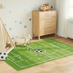 vidaXL Tapis enfant 160x230cm terrain de football antidérapant lavable