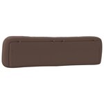 vidaXL Coussin de tête de lit marron 200 cm similicuir