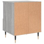 vidaXL Table de chevet sonoma gris 40x35x50 cm bois d’ingénierie
