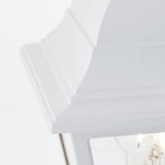 Lampadaire extérieur Nissie - Blanc - Métal/Verre - E27 60W - IP44