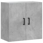 vidaXL Armoire murale gris béton 60x31x60 cm bois d'ingénierie