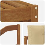 vidaXL Ensemble de canapés d'extérieur 4 pc Naturel et Beige
