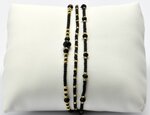 Bracelet perles miyuki folie noir