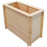 vidaXL Lit surélevé de jardin 100x50x80 cm Bois de pin 19 mm