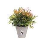Loft Urban Pot de fleurs rond Roues 60 - Gris Ø 58 x 54 cm