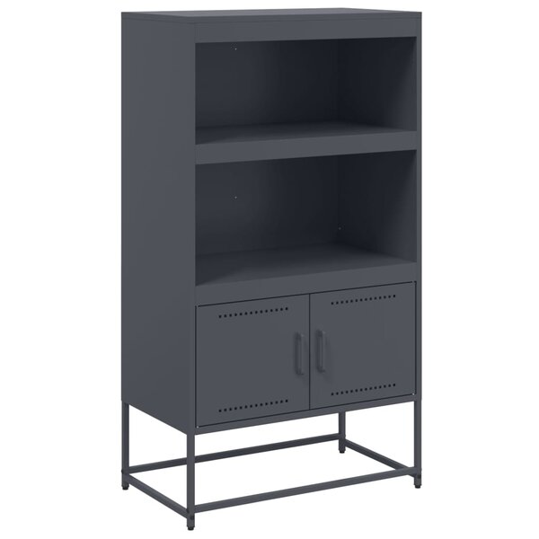 vidaXL Buffet haut anthracite 68 5x38 5x123 5 cm acier