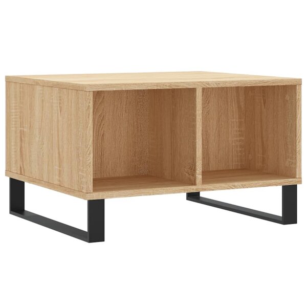 vidaXL Table basse Chêne sonoma 60x50x36 5 cm Bois d'ingénierie