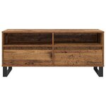 vidaXL Meuble TV avec tiroir Bois Ancien 100 x 34 5 x 44 5 cm