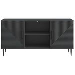 vidaXL Meuble TV Noir 102 x 34 5 x 50 cm Bois d'ingénierie