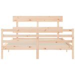 vidaXL Cadre de lit sans matelas bois massif