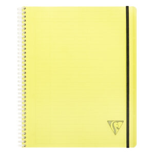 Carnet spirales proactiv'book linicolor format 22 5 x 27 7 cm - blanc ligné - 160 pages - lot de 5 - clairefontaine