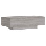 vidaXL Table basse sonoma gris 100x49 5x31 cm bois d'ingénierie