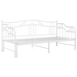 vidaXL Cadre de canapé-lit extensible sans matelas blanc 90x200 cm