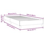 vidaXL Sommier à lattes de lit sans matelas rose 80x220 cm velours