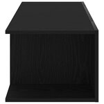 vidaXL Meuble TV Chêne noir 90 x 39 x 30 cm Bois d'ingénierie