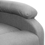 Vidaxl fauteuil releveur inclinable de massage gris clair tissu