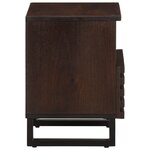 vidaXL Table de chevet 40x34x46 cm bois de manguier massif