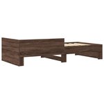 vidaXL Cadre de lit sans matelas chêne marron 100x200 cm