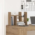 vidaXL Organiseur de bureau chêne artisanal 34.5 x 15.5 x 35.5 cm